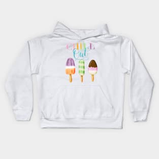 Chill out with popsicles Kids Hoodie